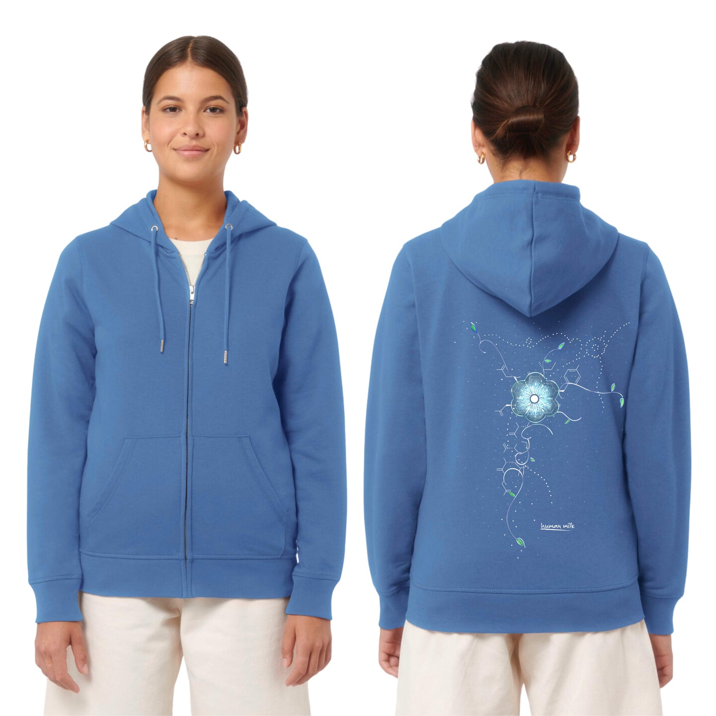 Oxyflower zip hoodie. 5 colour options