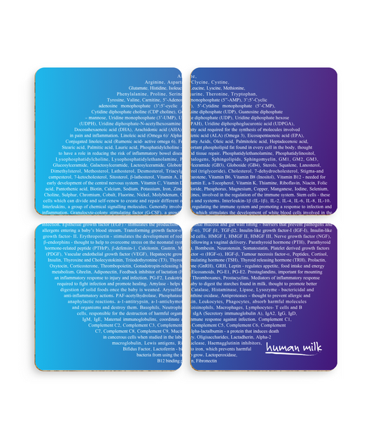 Coasters, pack of 4, Blue gradient moon puzzle