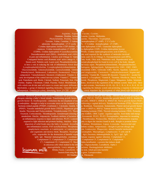 Coasters, pack of 4, Orange-yellow gradient moon puzzle
