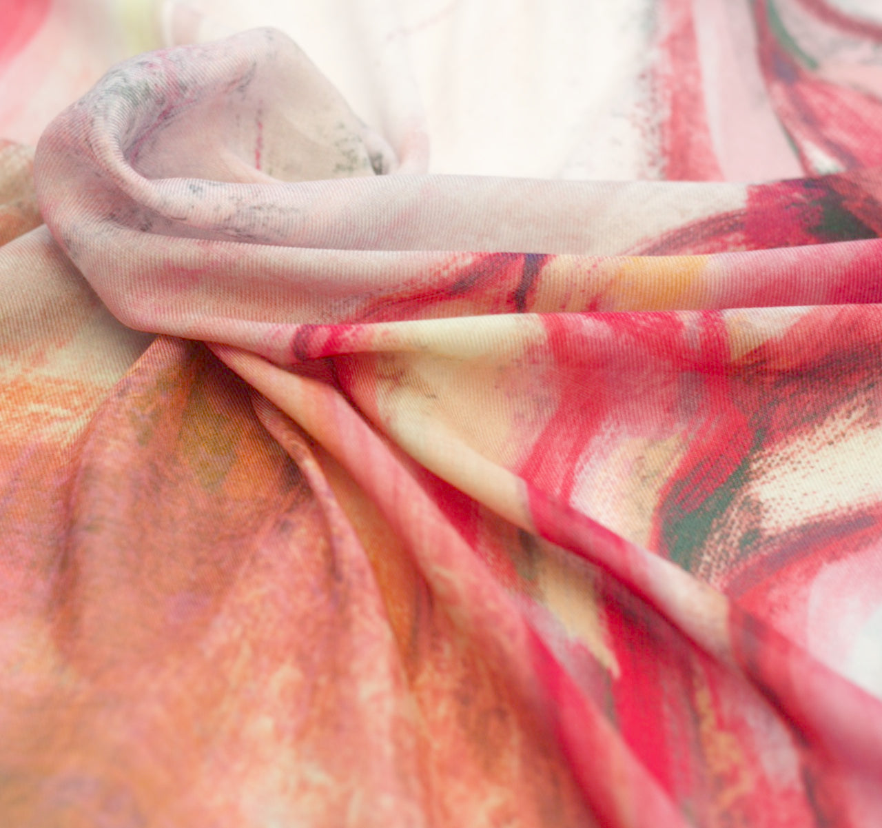 Scarf Chloe Trayhurn x Human Milk - CIRCLE, Pink 180cm x 70cm