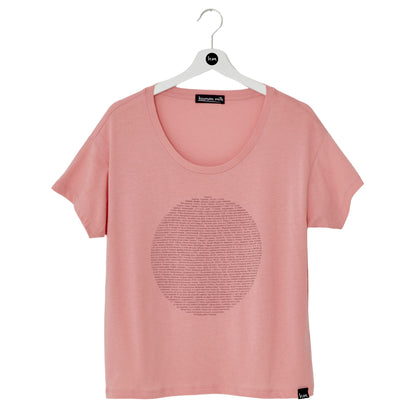 Moon T-Shirt, Canyon Pink